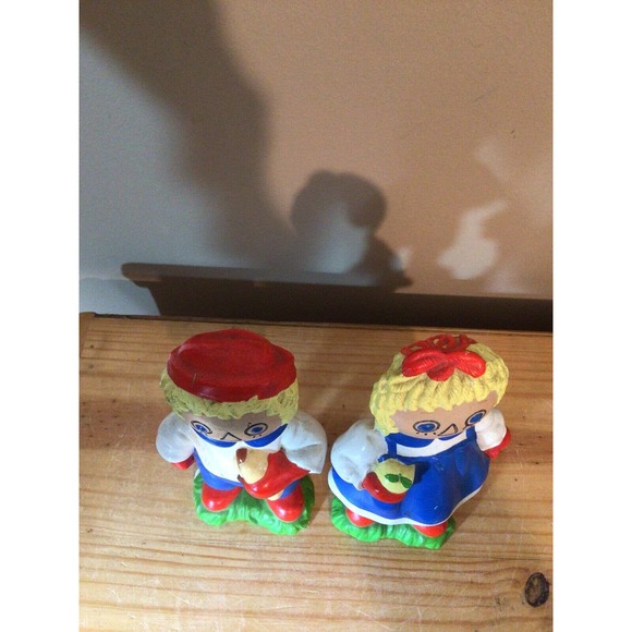 Raggedy Ann and Andy Ceramic Shelf Sitters or Book Ends Duncan Molds - Picture 7 of 10
